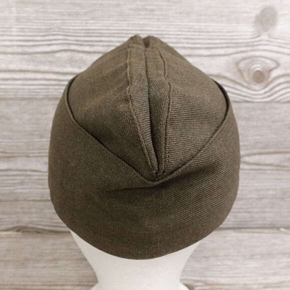 CAP GARRISON MAN'S WOOL SERGE GREEN BERET HAT SZ 6 7/8 - Picture 8 of 11